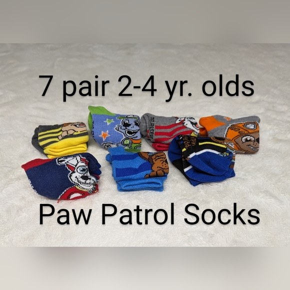 Jumping Bean & Paw Patrol 2T Bundle 3 shorts & 7 socks gift  camo cartoon charac - Picture 2 of 8